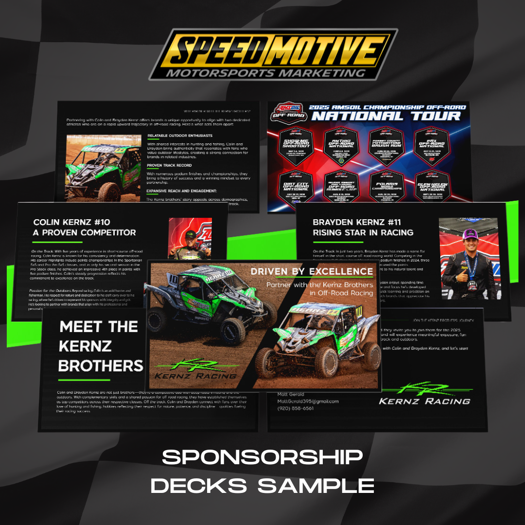 Drive Sponsor Racing Motorsports Marketing & Racer Sponsorship Services | SpeedMotive ...